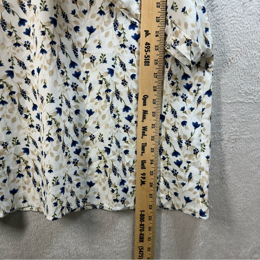 Bloomchic Women's Top 22/24‎ Pullover Short Sleeve Ditsy Floral Cottagecore - Picture 6 of 8